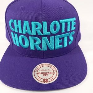 Charlotte hornets cap by mitchell and ness